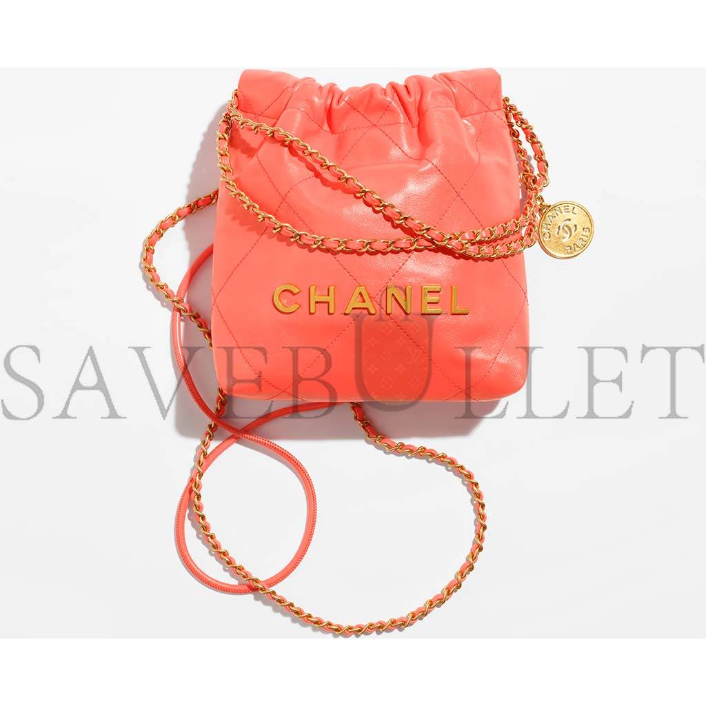 Ch*el 22 mini handbag as3980 b08037 nn275 (20*19*6cm)